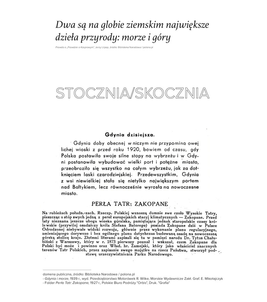 002_stocznia_skocznia Mapy i grafiki Północ/południe Agnieszka Zalotyńska